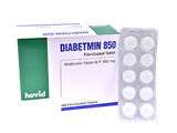 Diabetmin 850 mg (ໄດແບັດມິນ)